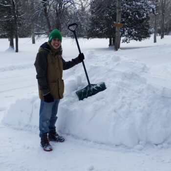 Snow shoveling in Grey Highlands