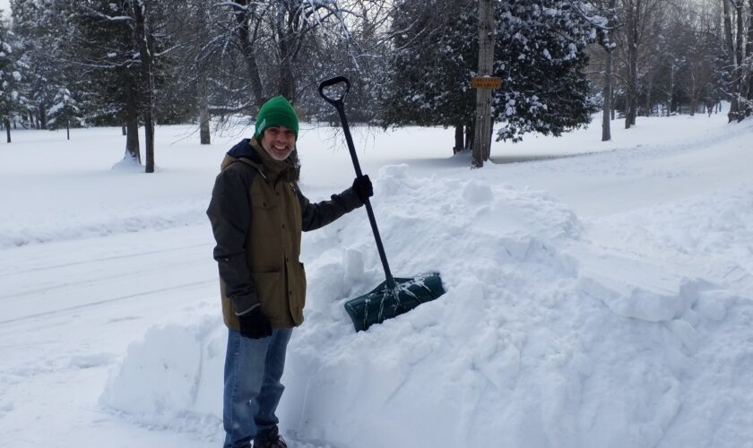 Snow shoveling in Grey Highlands